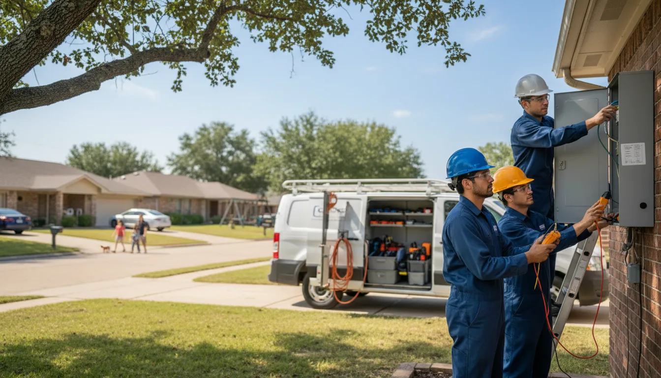 Certified electrician providing emergency electrical services in Thornton, IA